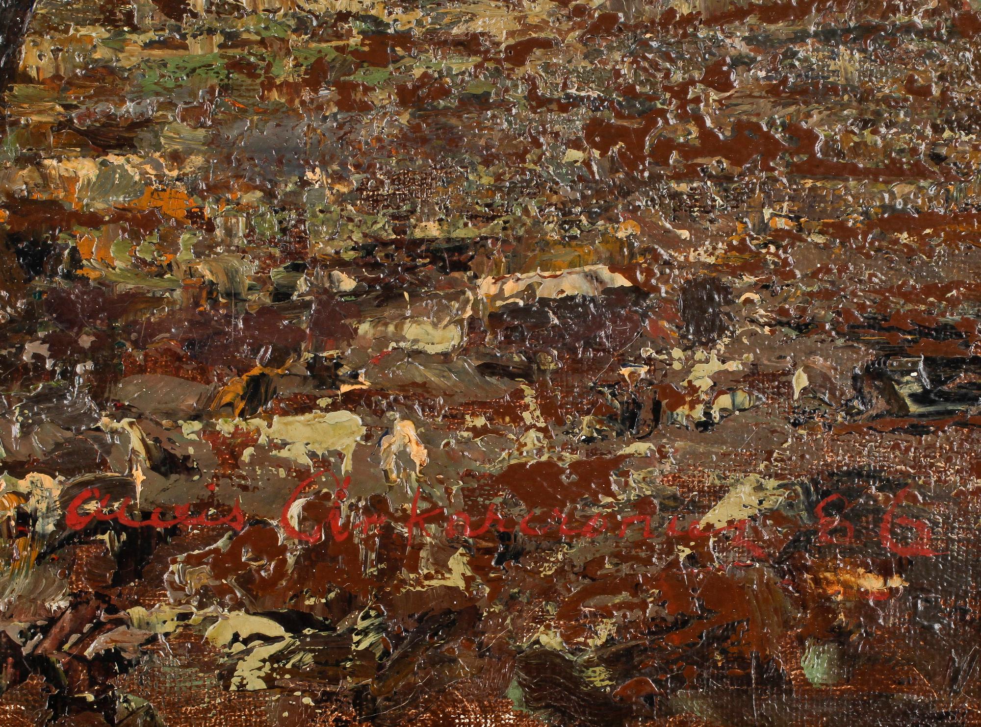 ALEXIS ANKARCRONA, olja på duk, signerad och daterad -86.