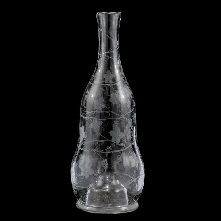 KARAFF, glas, 1800-tal.