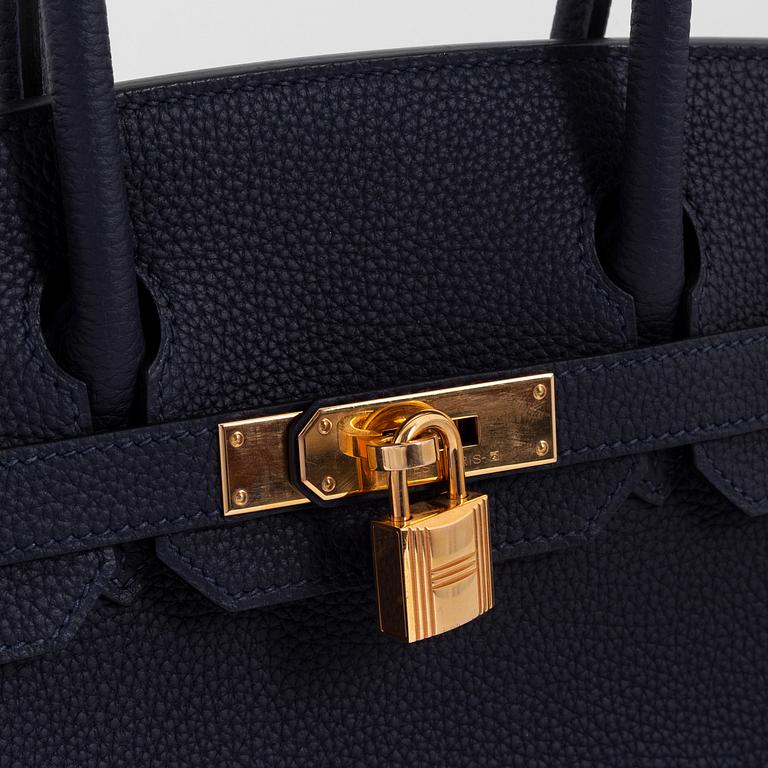 Hermès, a Bleu Nuit Togo leather 'Birkin 30' handbag, 2018.