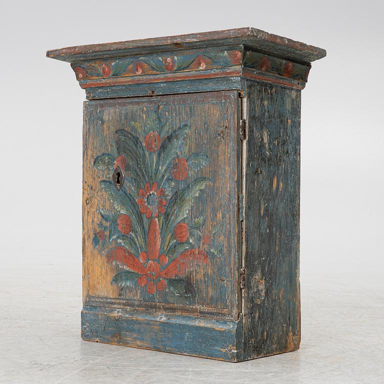 Hanging cabinet, folk art, 19th century.