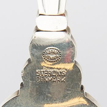 Johan Rohde, bestick 50 dlr "Konge/Achorn" sterlingsilver för Georg Jensen efter 1945.