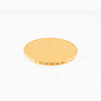 Gold Coin 20 Korona 1894 Hungary Franz Josef I.
