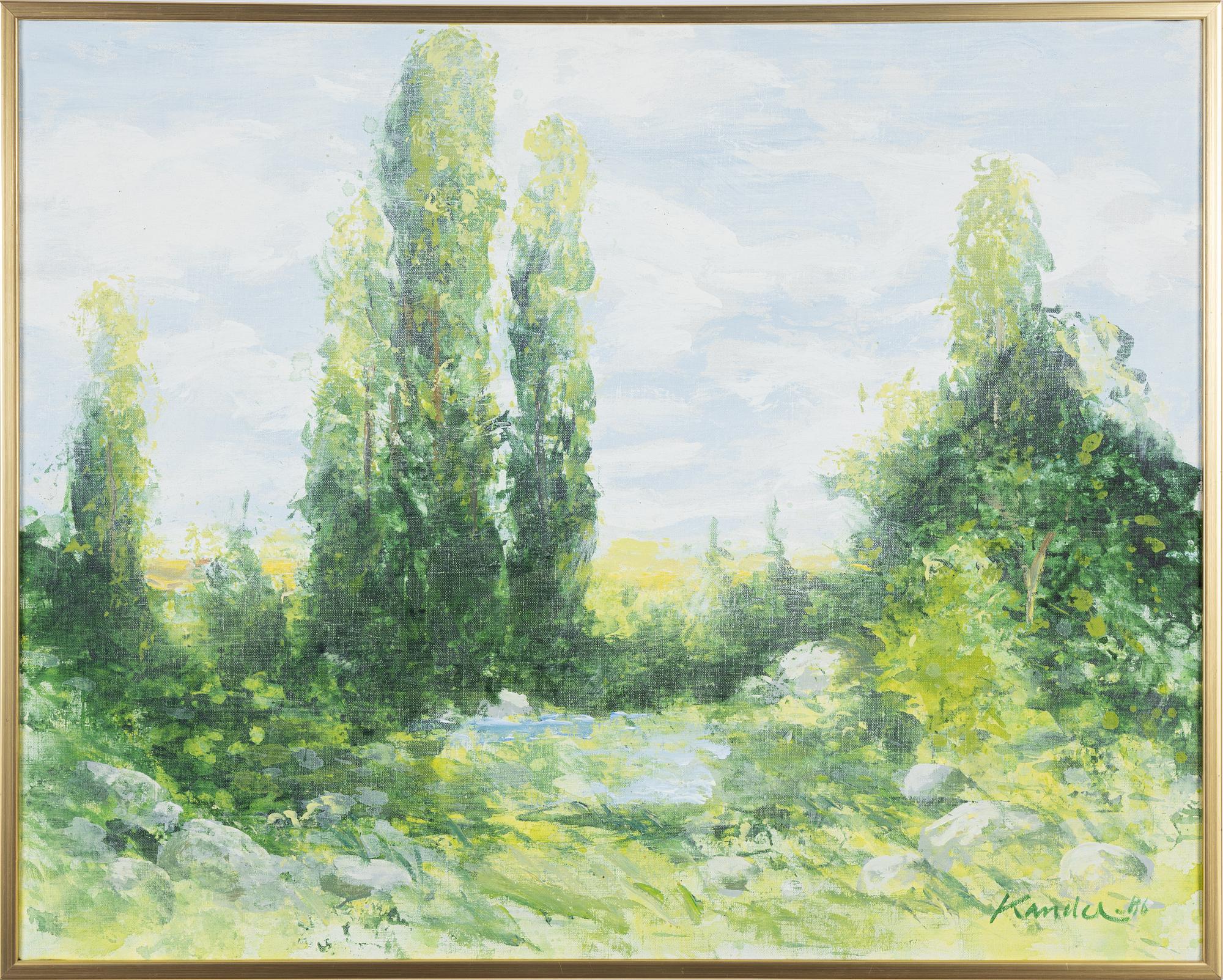 Leif Kander, olja på duk, signerad och daterad -86.