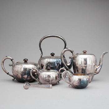 KAFFESERVIS, 6 delar, silver, Japan, 1900-tal. Vikt ca 2375 gr.