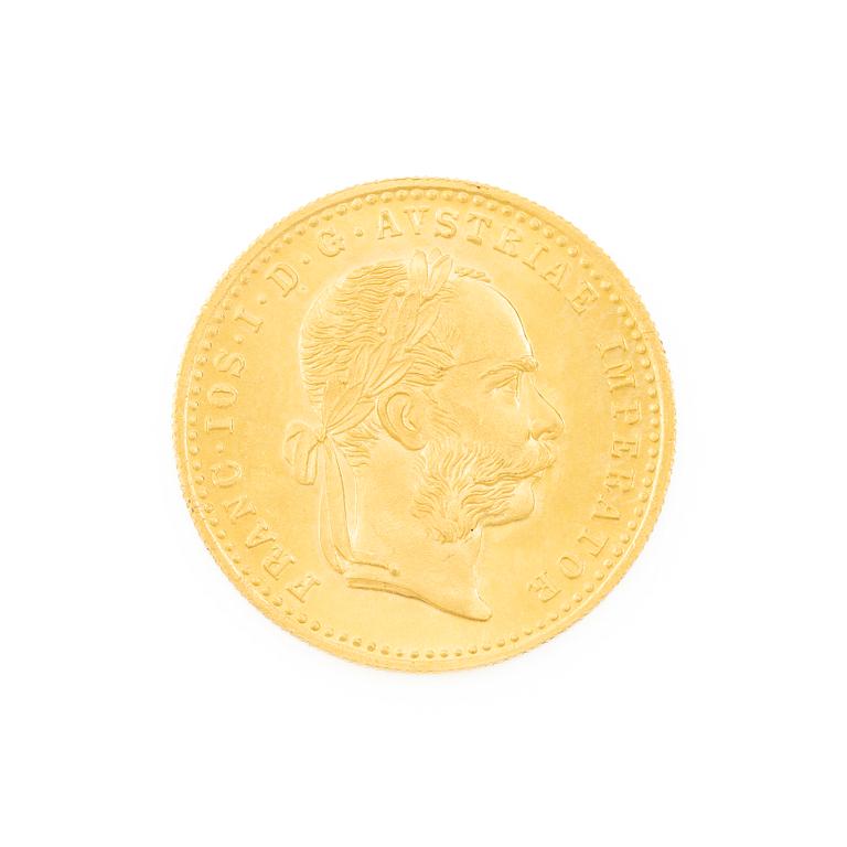 Gold coin, Austria-Hungary, 1 Ducat, 1915.