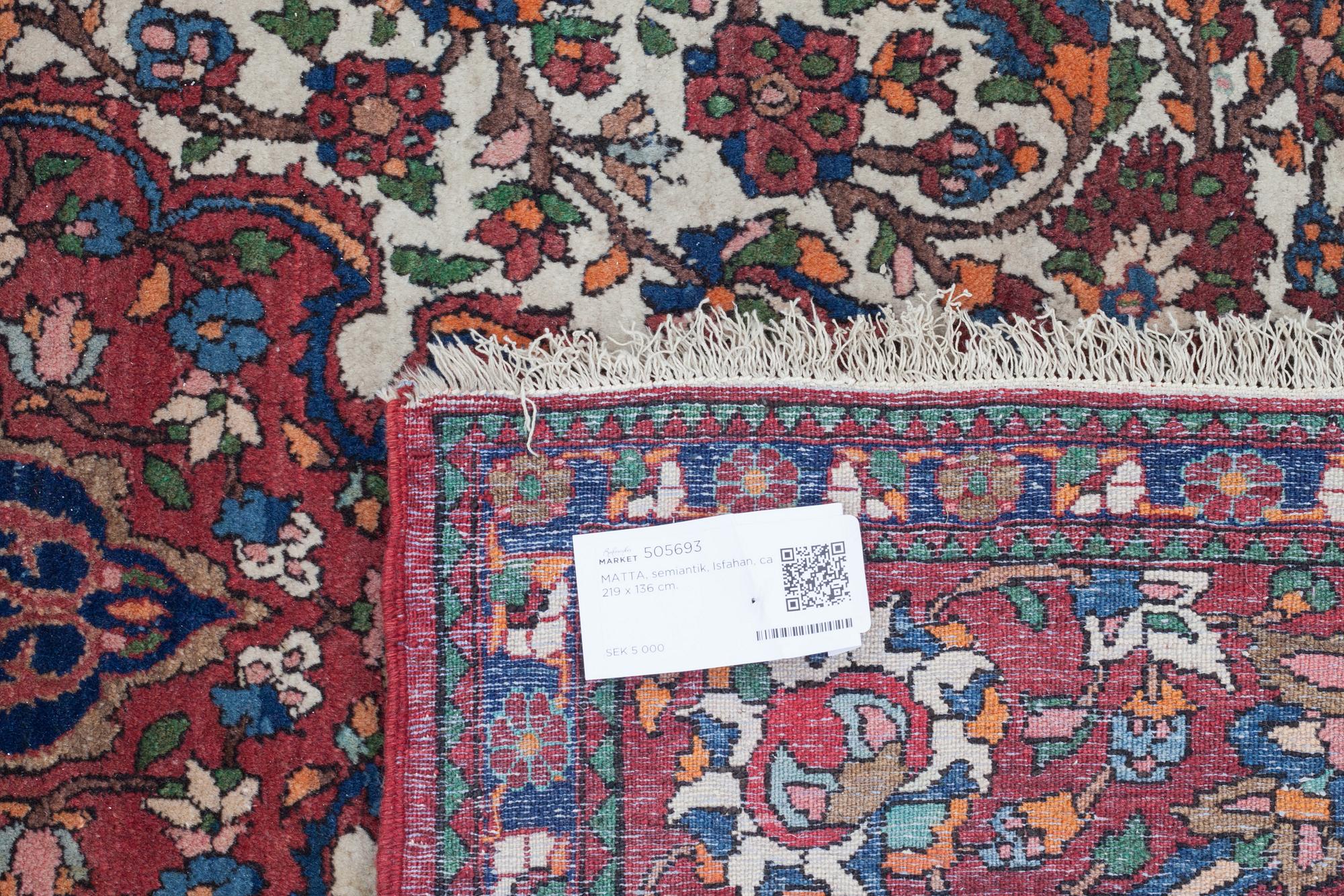 MATTA, semiantik, Isfahan, ca 219 x 136 cm.