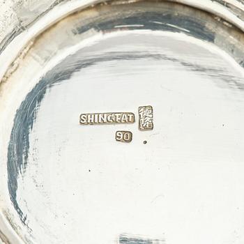 A fine Chinese Export silver tea and coffee service, Sing Fat, early 20th century.