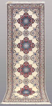 A RUNNER, Nain part silk , so called 9LAA, 300 x 99 cm.
