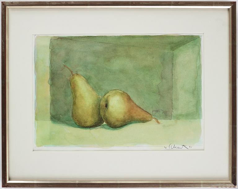 Philip von Schantz, watercolor, signed and dated -91.