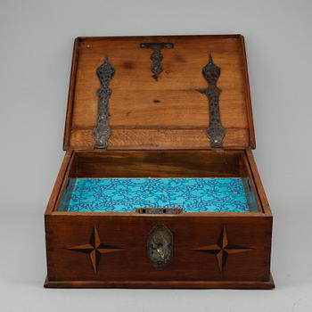 SCHATULL, barock, 1700-tal.