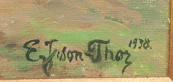 EMIL JOHANSON-THOR, olja på duk, signerad och daterad- 1938.