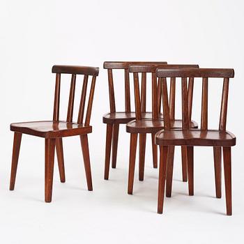 Axel Einar Hjorth, fyra stycken stolar, "Utö", Nordiska Kompaniet, 1930-tal.