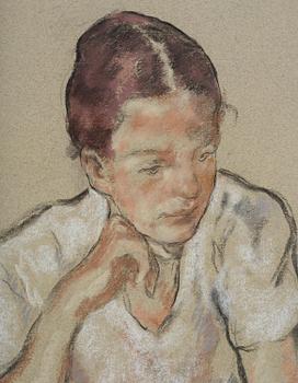 Lotte Laserstein, Seated Woman.