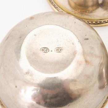 Tumblers, 3, silver, Conrad Gadd (active 1725–1750), Kristianstad.