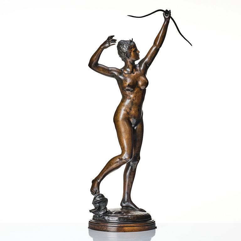 Alexandre Falguière, sculpture. Signed. Foundry mark. Bronze, height 87 cm.