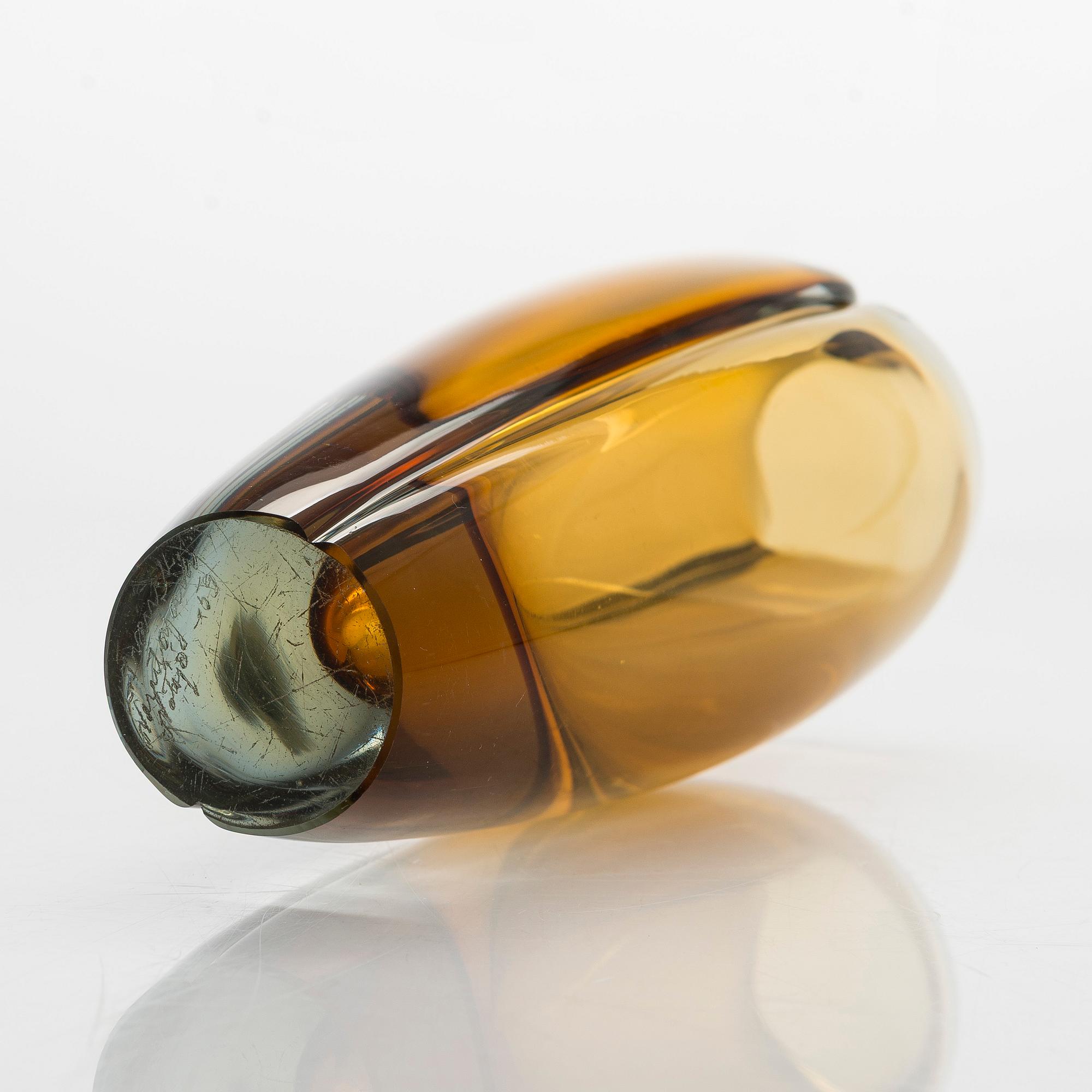 Kaj Franck, vas, glas, 'Usva' (Dis), signerad K. Franck Nuutajärvi Notsjö -59.
