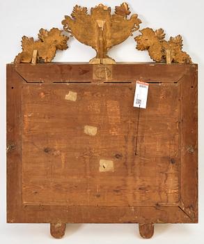 Petter Gustaf Bylander, a late Empire mirror wall sconce, PG Bylanders Spegelfabrik, Gothenburg, first half of the 19th Century.