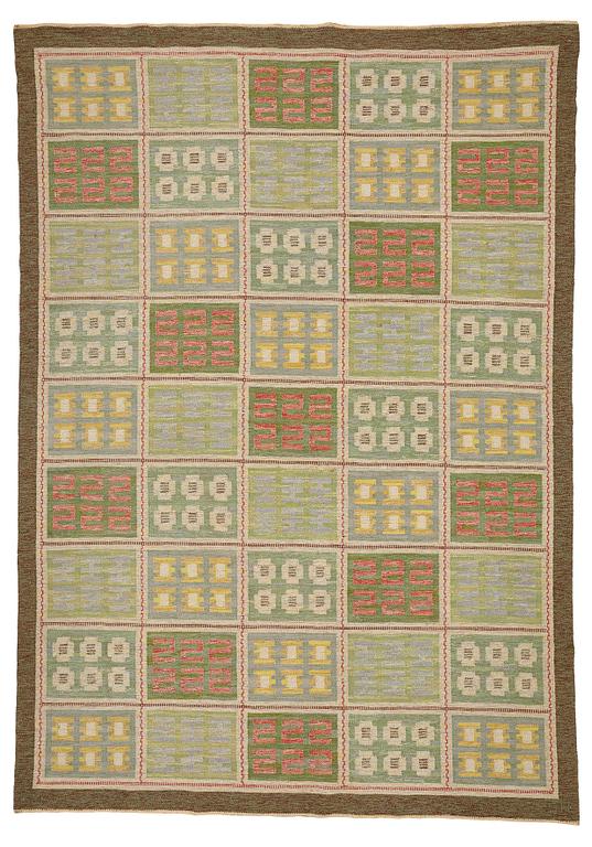 Edna Martin, MATTO, flat weave, ca 357,5 x 254 cm, signed EM SH (Edna Martin, Svensk Hemslöjd).