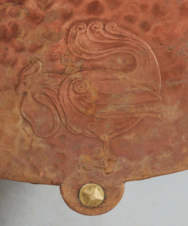 An Swedish Art Noveau oak table, possibly designed by
Carl Westman,