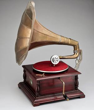 VEVGRAMMOFON, märkt "His Master's Voice", 1900-tal.