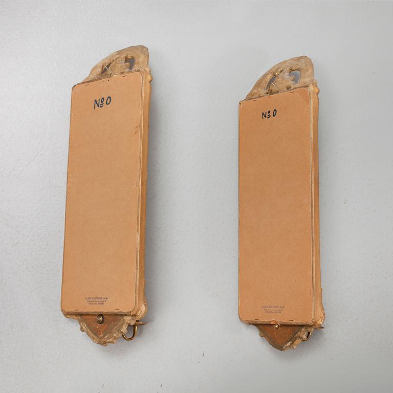 A pair of wall mirror sconces, first half of the 20th century.