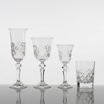 An 45-piece 'Bohemia' glass service, Czechoslovakia.