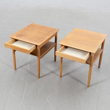 Anders Löfgren, bedside tables, a pair, "Safir", Tingströms, 1960s.