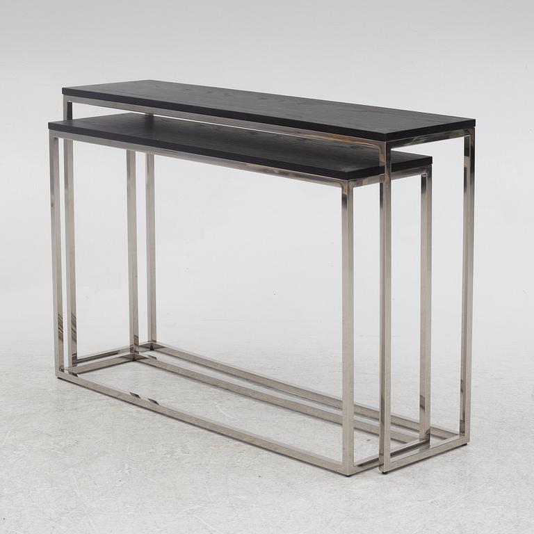 A est of two side tables, Rivièra Maison, contemporary.
