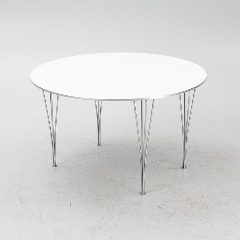 Bruno Mathsson & Piet Hein, a "Supercirkel" dining table, fritz Hansen, Denmark, 1980's.