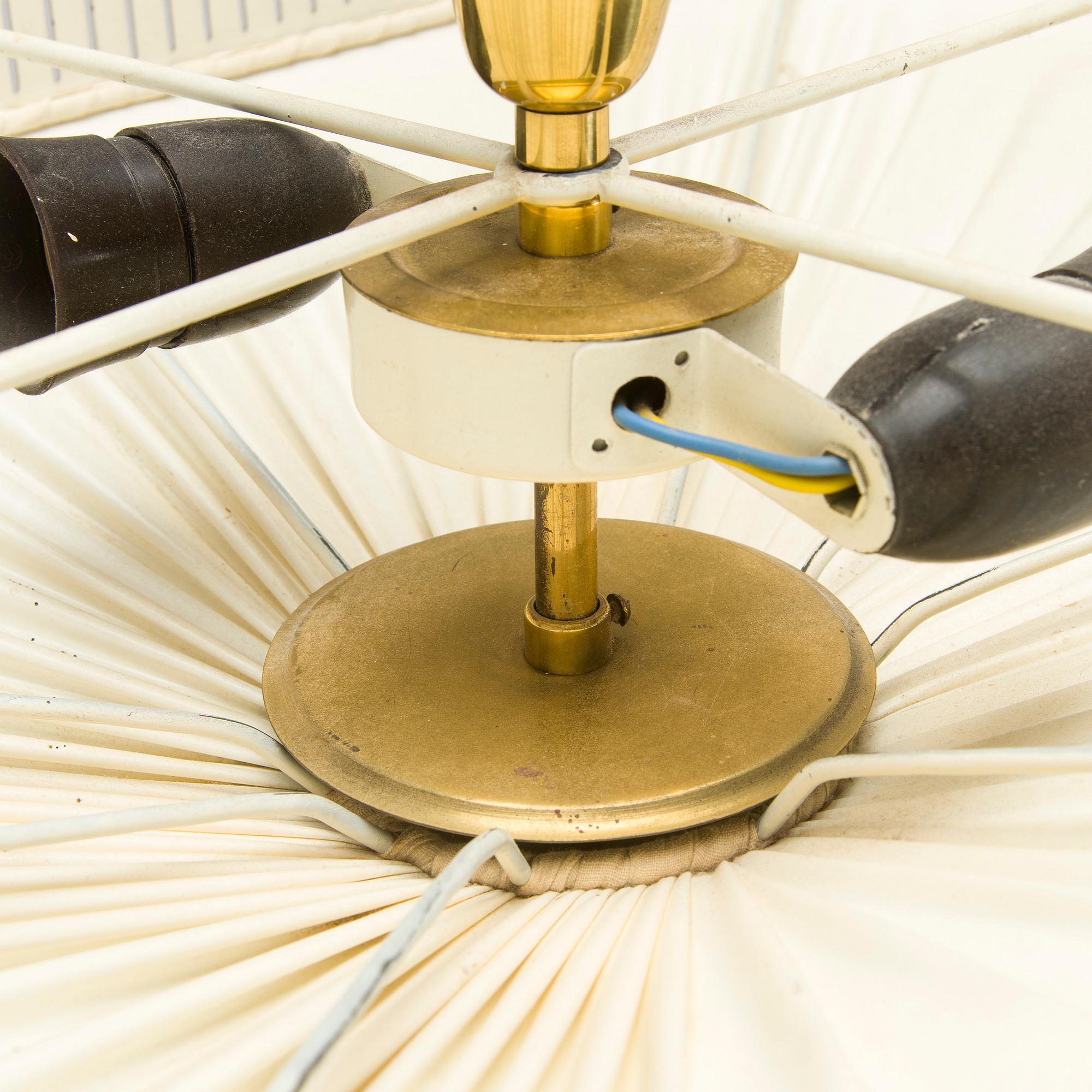 A mid-20th century ceiling light model ER 108, Itsu Finland.