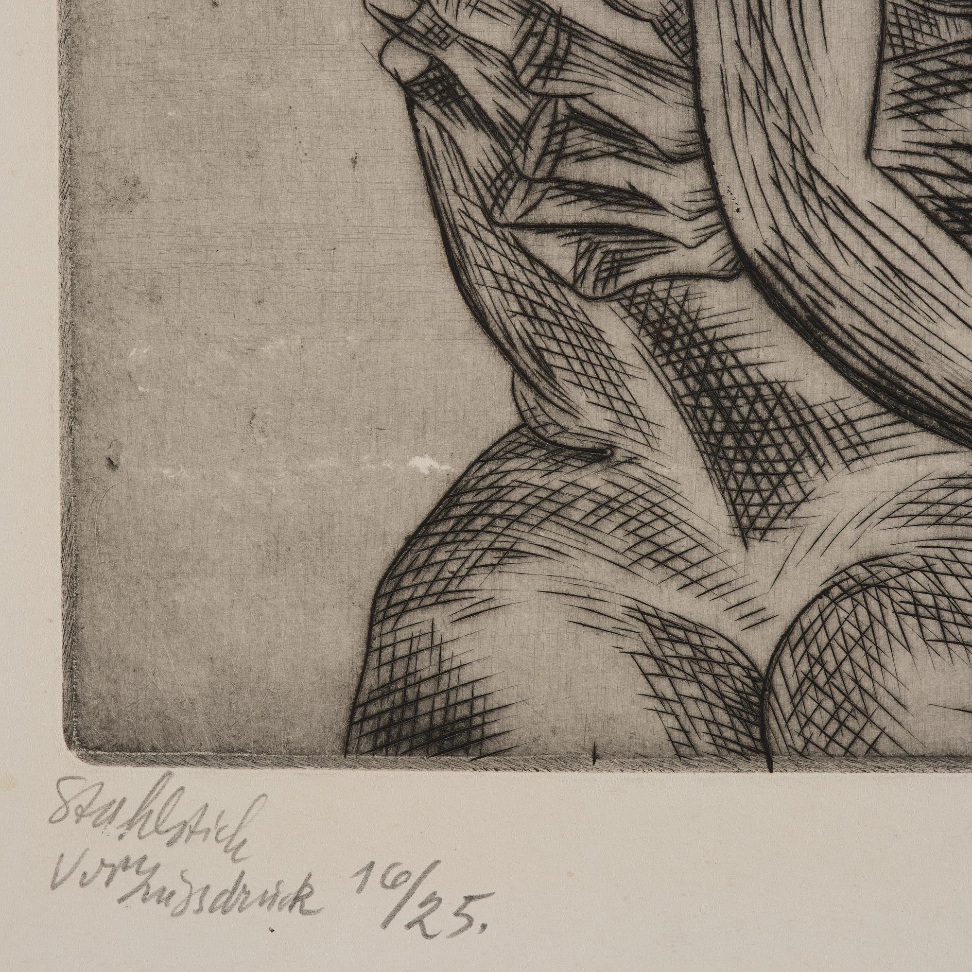 Conrad Felixmüller, "Gelibte frau".