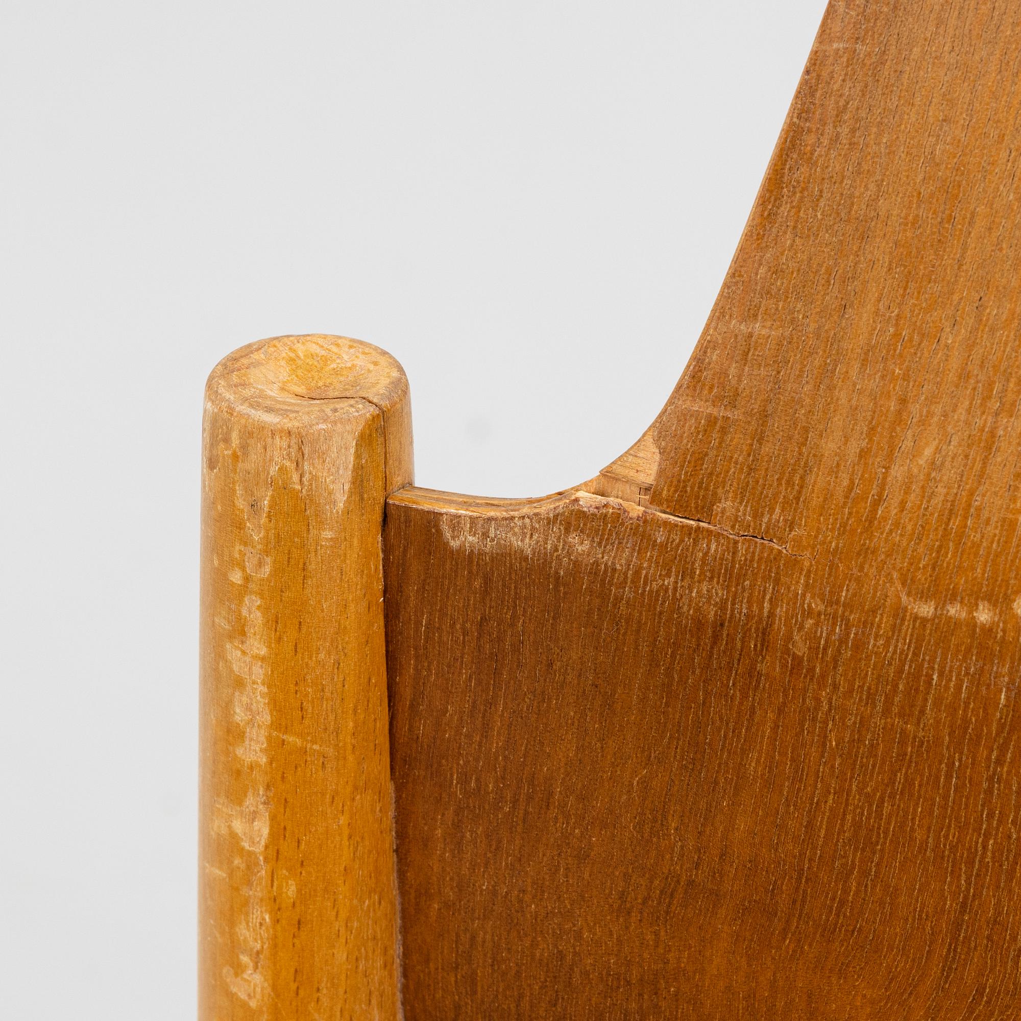 Egon Eiermann, eleven church chairs, from Kaiser Wilhelm Memorial Church, Berlin 1950s.