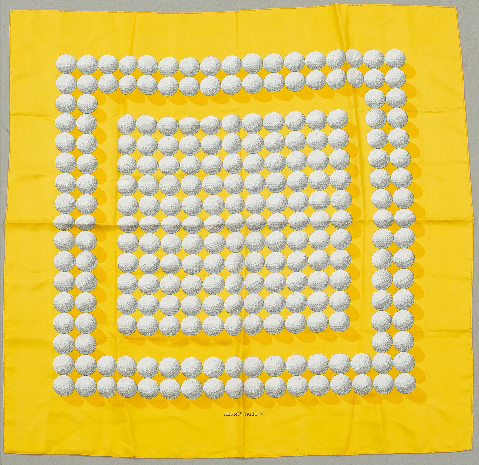 HERMÈS, a "Balles de Golf", scarf.