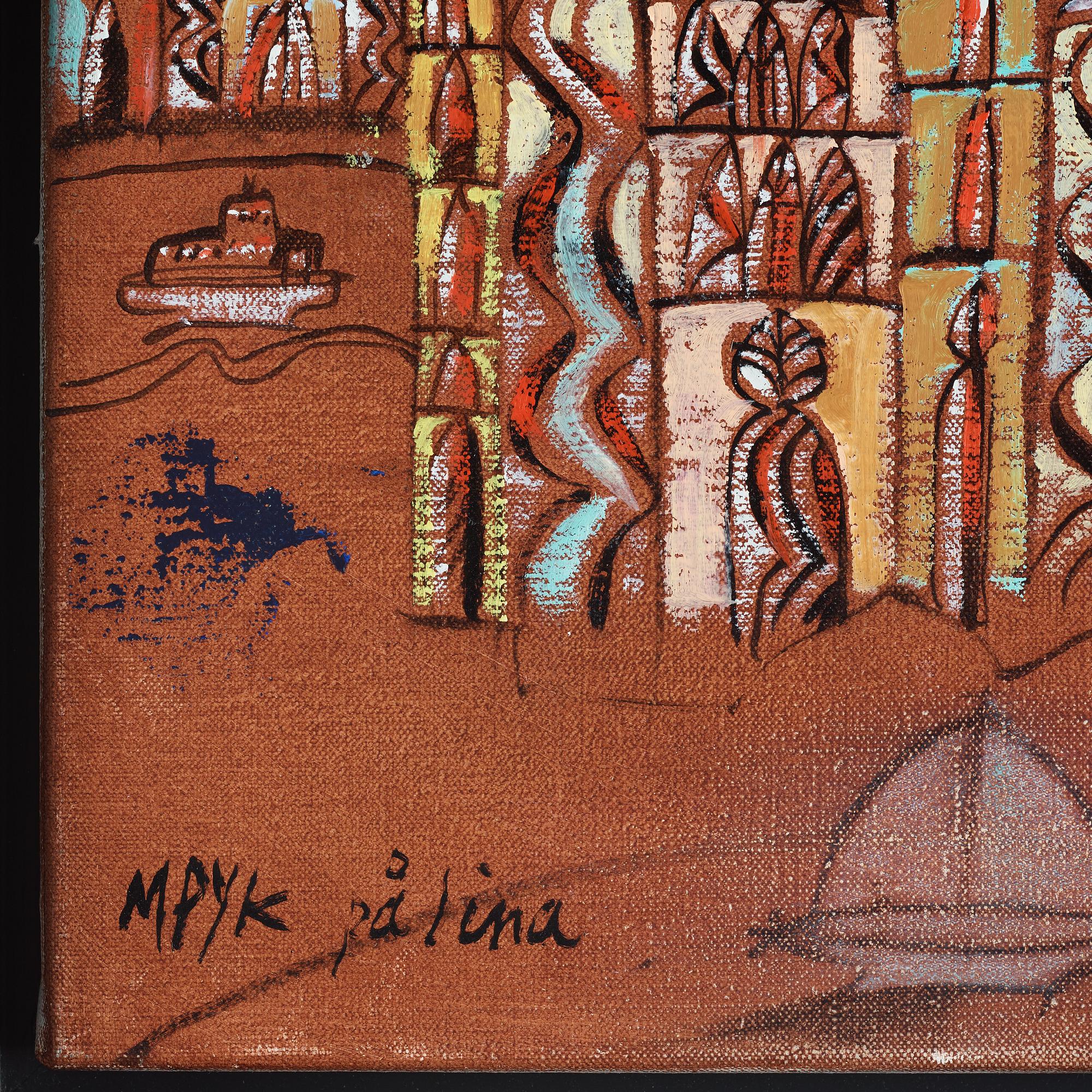 Madeleine Pyk, olja på duk, signerad.