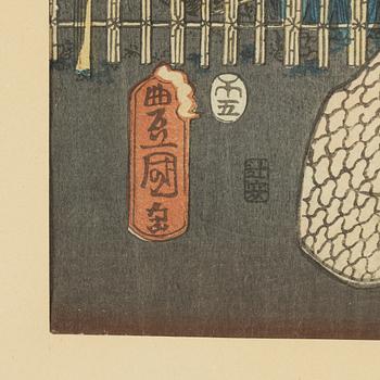 Utagawa Kunisada, färgträsnitt, Japan, 1800-talets mitt.
