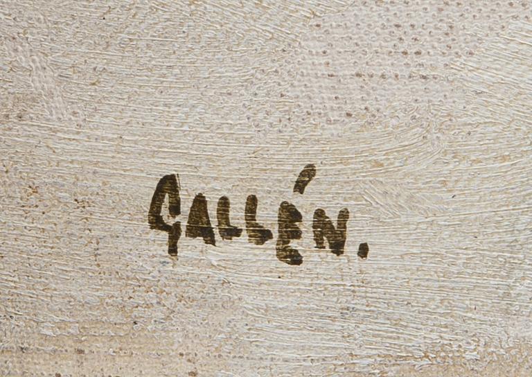 AKSELI GALLEN-KALLELA, KISSA JA KOIRA.