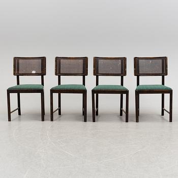 a set of four 'Bertil' chairs by Axel Einar Hjort, Nordiska kompaniet, 1934.