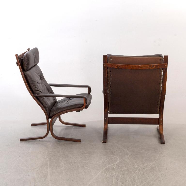 INGMAR RELLING, fåtöljer, ett par, "Siesta" Westnofa Furniture, Norge, 1900-talets andra hälft.