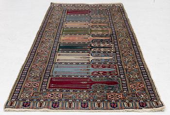 Gallery carpet, semi-antique Kayseri Saf, approx. 220 x 87 cm.