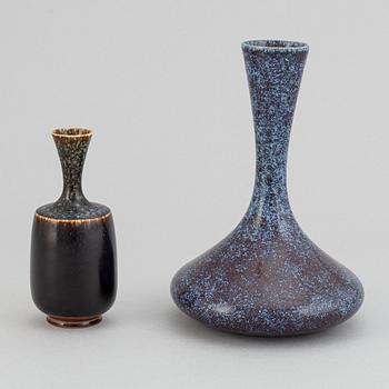 Sven Wejsfelt, a set of two stoneware vases for Gustavsbergs studio.