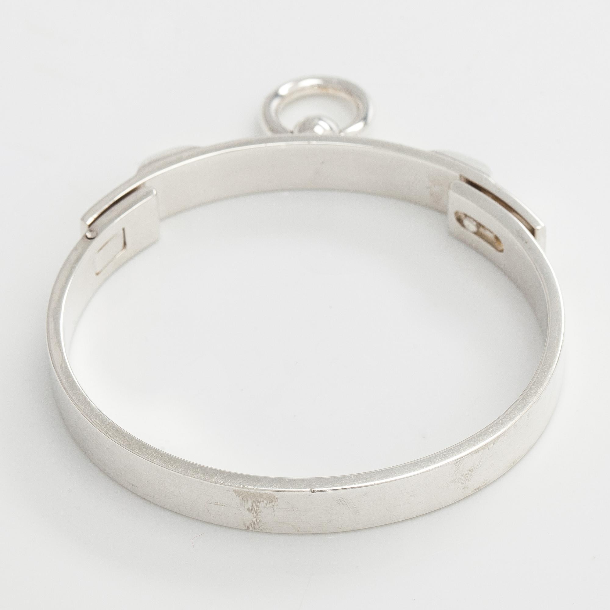 Hermès, armband, sterling silver, "Collier de Chien".
