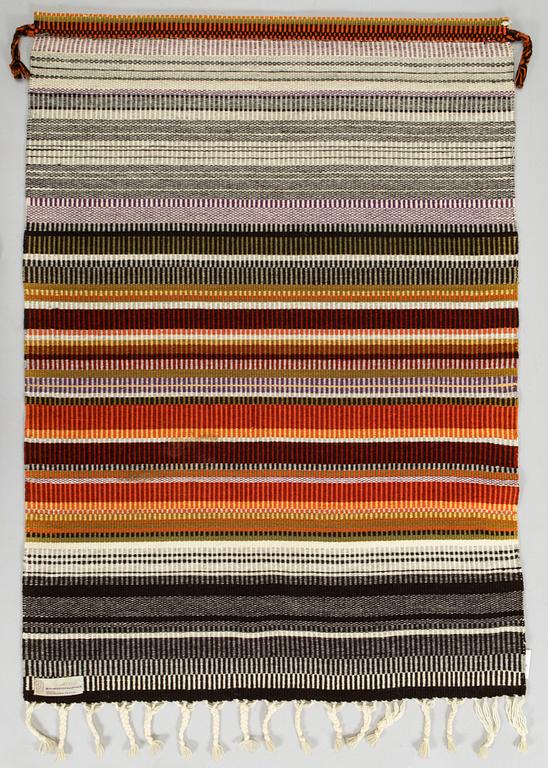 Elsa Montell-Saanio, rana / väggbonad, "Lägereld" Finland. Ca 120 x 88 cm.