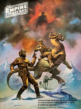 Three American 1980 original posters from The Coca Cola Company, Star Wars, 'Empire strikes back'.