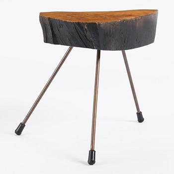 Carl II Auböck, a tree trunk table, the Carl Auböck Workshops, Vienna, Austria, probably 1950s.