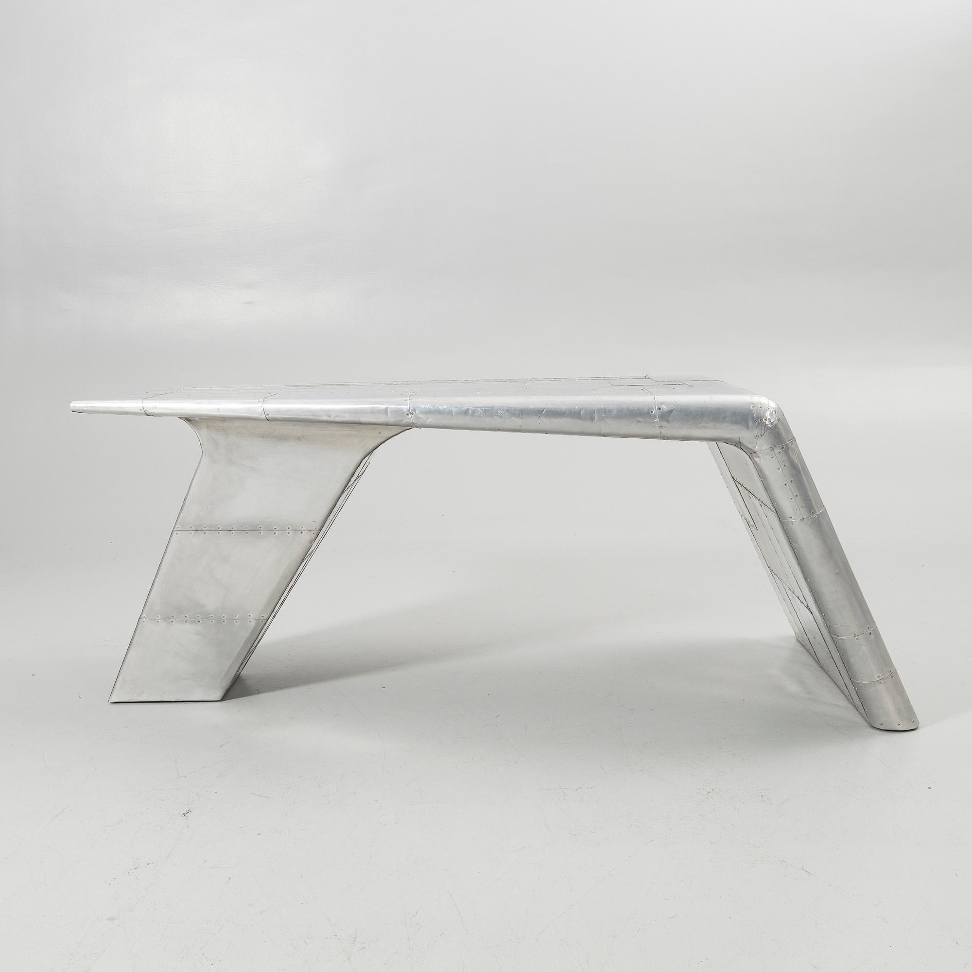 Timothy Oulton, desk “Aviator Blackhawk Valkyrie”, Artwood, 2000s.
