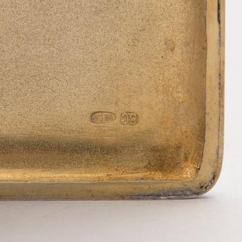 CIGARETTETUI, silver, Moskva 1908-1926.