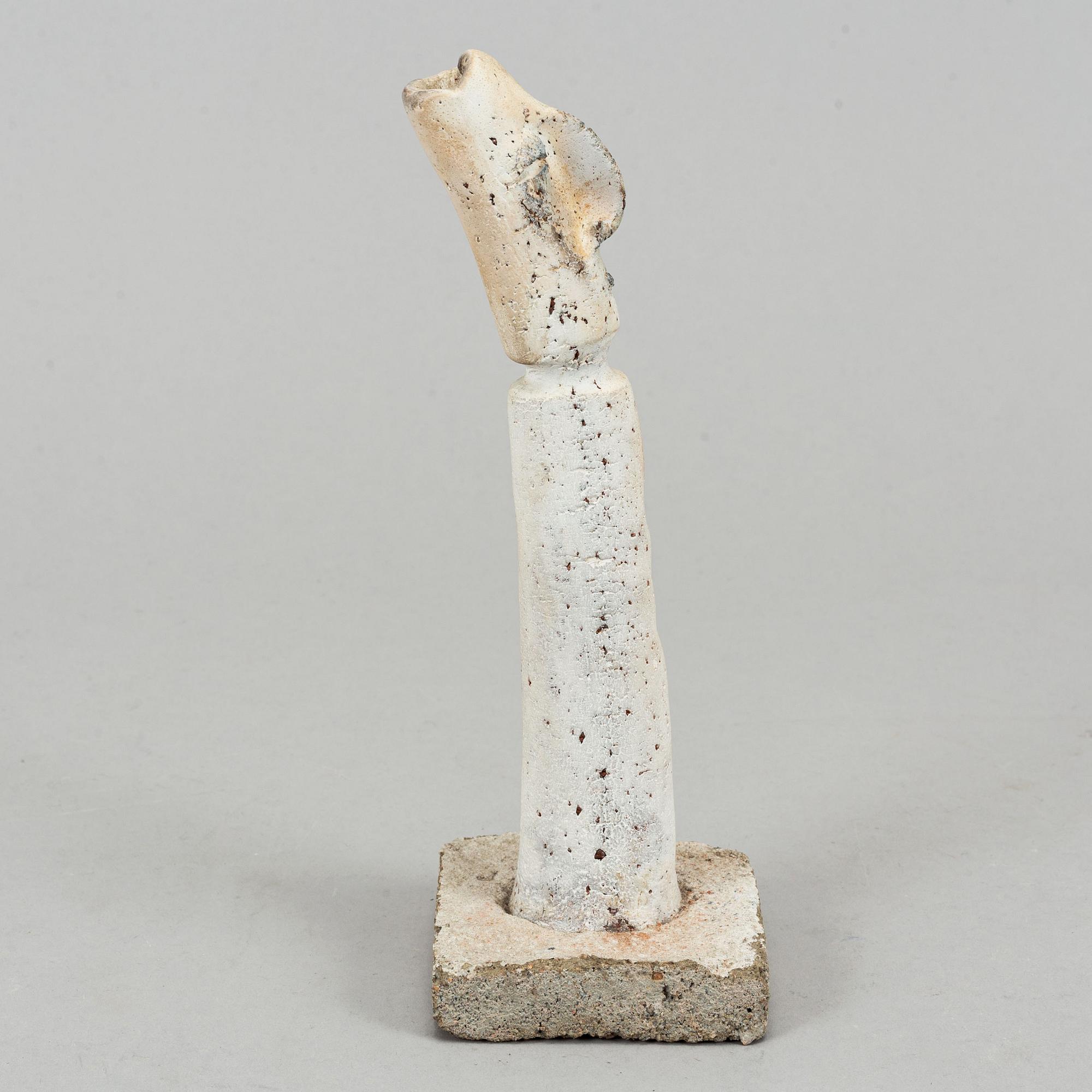 Nils Gunnar Zander, clay, sculpture, signed.