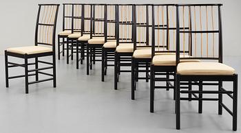 A set of ten Josef Frank chairs, Svenskt Tenn.