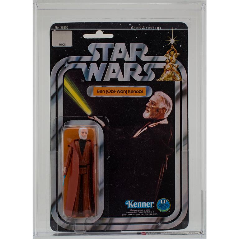 STAR WARS, Ben (Obi-Wan) Kenobi, 12 back-b, AFA 85 NM+, Kenner 1978.