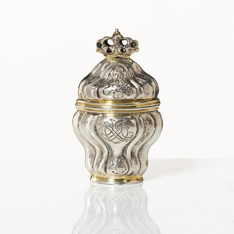 Luktdosa, silver, Danmark, 1700-tal.